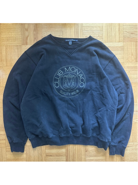 Club Monaco Other - Vintage Club Monaco Heritage Crest Logo Crew Neck Sweatshirt Medium